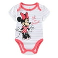 thumbnail image 4 of Disney Minnie Mouse Baby Bodysuits (Girls), 3 Pack, Sizes 3M-18M, 4 of 7