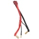 thumbnail image 1 of Cable de conexión RC con conector T hembra a conector banana macho de 90° de 4 mm con cabezal de 2 mm para batería de litio de 2S y 7,4 V., 1 of 14