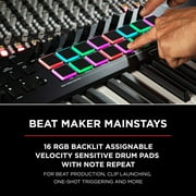 M-Audio Oxygen Pro 61 Key USB MIDI Keyboard Controller with Beat Pads, Assignable knobs, Buttons & faders and Software suite included