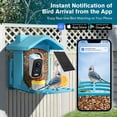 thumbnail image 2 of Comedero Inteligente para Pájaros Homiefans con Cámara Solar 2.5K HD, 2 of 9