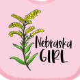 thumbnail image 4 of Inktastic Nebraska Girl Goldenrod Flower Girls Baby Bib, 4 of 4