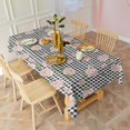 thumbnail image 3 of Pioneer Flower Floral Print Pattern Rectangle Tablecloth 60"x120", Waterproof Polyester Table Cloth, Wipeable Spillproof for Dining Camping Indoor Outdoor, 3 of 6
