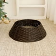 thumbnail image 5 of Christmas Tree Collar, 23.6'' Christmas Tree Collars for Artificial Trees, Artificial Woven Wicker Tree Collar, Tree Skirt Collar Christmas Tree Base Cover Christmas Tree Basket Base, 5 of 6