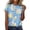 Blue #257, variant on Easter Womens Tshirts Bunny Crew Neck Eggs T Shirts Spring Fashion Funny Tees Plus Size Floral Short Sleeve Tee Light Green XL