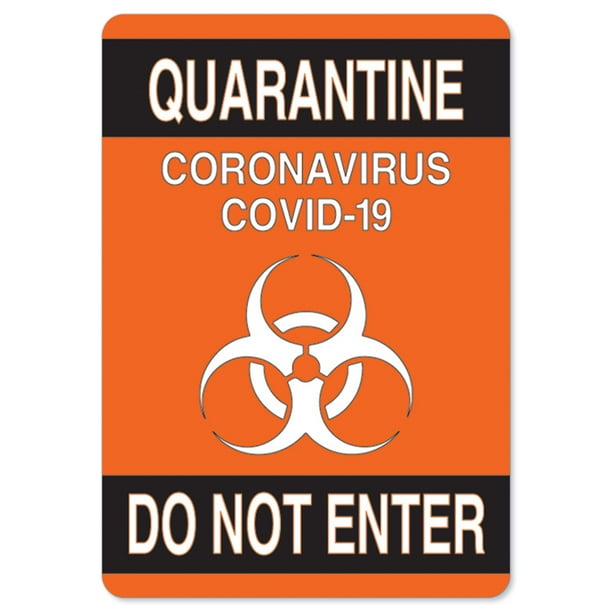 OSHA Notice Sign - Quarantine Do Not Enter 2 | Peel And Stick Wall ...