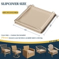 thumbnail image 2 of Kimunuk 6Pcs Outdoor Chair Cushions Slipcovers, 19" x 19" Sand Replacement Waterproof Non-Slip Patio Seat Cushion Covers with Handle, Covers Only, 2 of 7