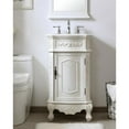 thumbnail image 3 of Elegant Kitchen and Bath 19 inch Single Bathroom vanity in antique white, 3 of 13