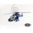 thumbnail image 3 of Blue Police Helicopter Mission Rare Christmas Tree Ornament Diecast, 3 of 4
