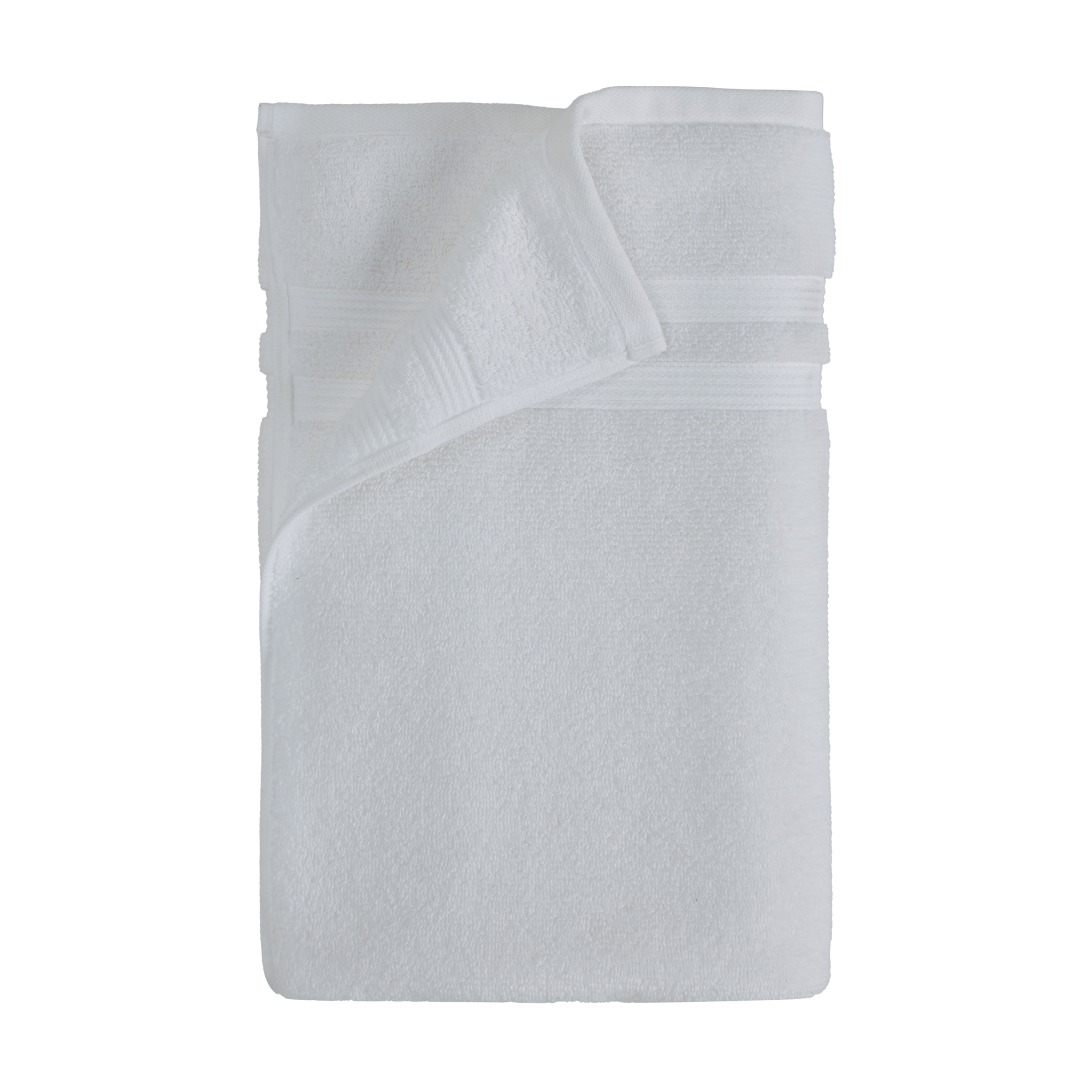 Mainstays Performance Cotton Bath Towel, White, 4-Pack photo 5