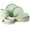 Light Green, variant on Famiware Star 12-Piece Kitchen Dish Set (Set Of 4), Light Blue with Brown Rim
