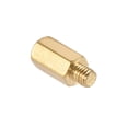 thumbnail image 4 of Uxcell Brass M3 8mm+3mm Male-Female Hex Standoff 100 Pack, 4 of 5