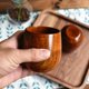 thumbnail image 3 of Taza De Te Tmvgtek Taza De Madera De Abeto Natural Hecha A Mano Primitiva De 180Ml, Taza De Té Verde, Decoración Del Hogar Likrtyny Libre de BPA, 3 of 4