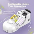 thumbnail image 5 of GZBrick Trendy Shoes Building Sets Compatible with Lego Flowers for Adults Girls 812PCS Purple, 5 of 6