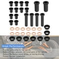 thumbnail image 4 of For Polaris Sportsman 500 Front & Rear Suspension A-Arm Bushing Kit 38Pcs, 4 of 6