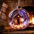 thumbnail image 6 of sruoe Halloween Transparent Scene Ball, Ghost Cottage Hanging Sphere, Halloween Party Supplies, Halloween Decorations for Tree Window Entryway, 6 of 6