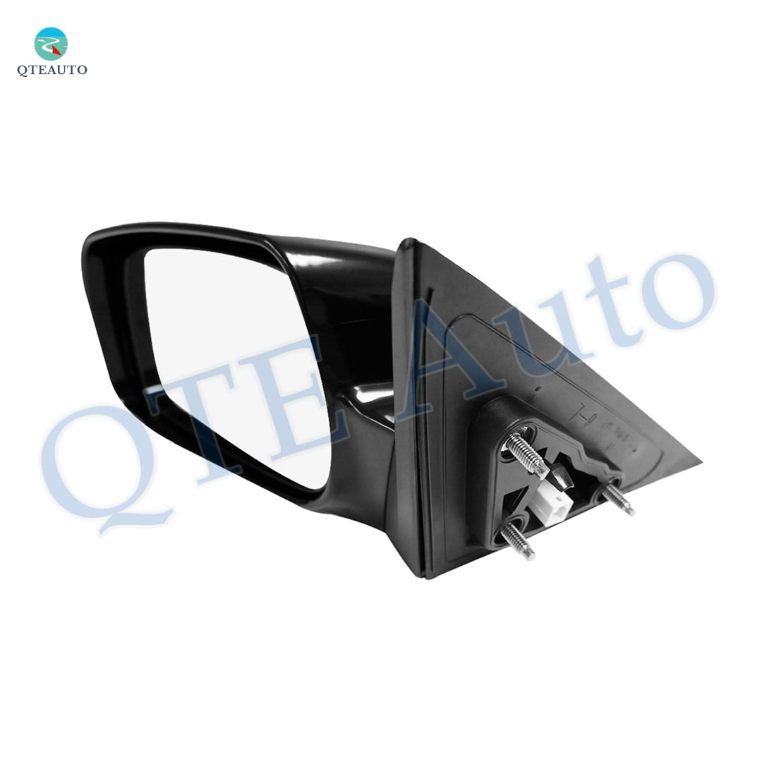 Left Driver Side Power Nonfolding Usa Built View Mirror Chrome/Flat Black Smooth For 2007-2011 Toyota Camry