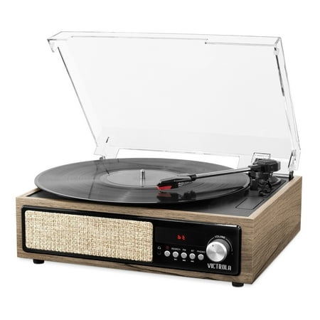 Victrola 3-in-1 Bluetooth Record Player with Built in Speakers and 3-Speed