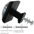 thumbnail image 4 of HemaKayy 3 Pack 1.45" Decorative Cabinet Knobs - Stylish ABS Glass Black Handles for Kitchen, Bedroom, & Home Furniture Decor - Durable & Elegant - Unique Marble Design, 4 of 7