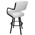 thumbnail image 2 of Swivel Metal Extra Tall Stool 34" Seat - M-110 WB - White Vinyl - Black, 2 of 3