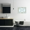thumbnail image 5 of Stupell Industries Powder Room Aqua and Gold Lattice Bathroom, 24 x 30,Design by Jane Keltner, 5 of 5