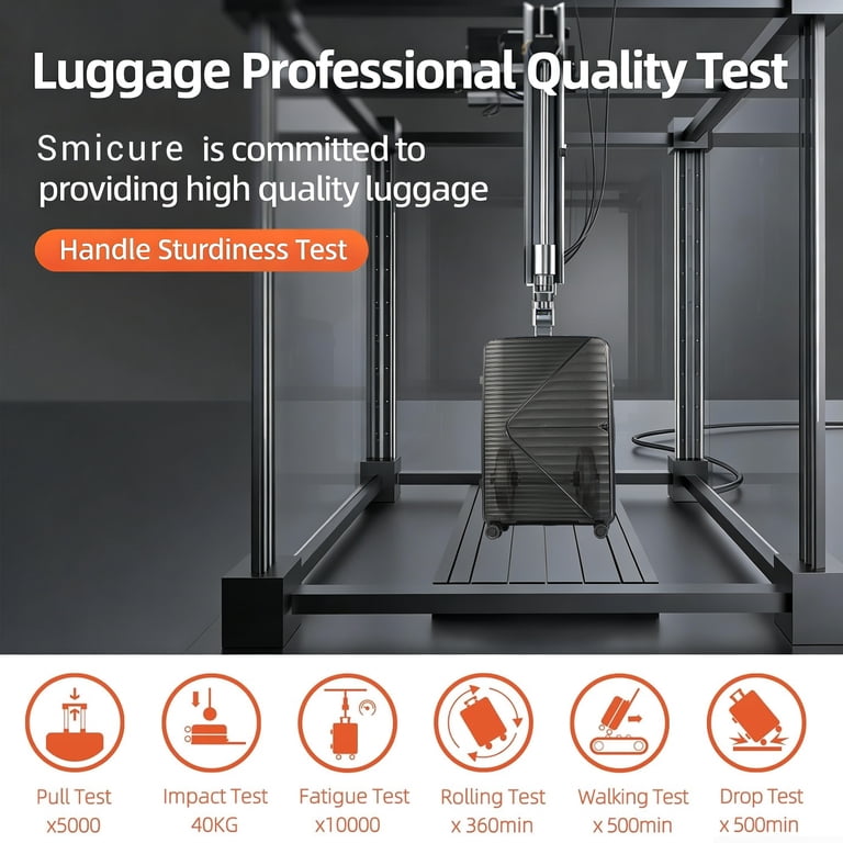 Smicure 3-Piece Hardside Luggage Set with Spinner Wheels photo 3