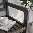 thumbnail image 5 of New Ridge Home Goods Abingdon Wood Large Bench with Back and Shelf in Espresso, 5 of 9