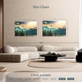 thumbnail image 4 of Elephant Stock Sierra Nevada Mountainscape Wall Art - Horizontal Canvas Wall Art - Living Room Wall Decor - Nature Canvas - Teal And Beige Decor - 51" x 34", 4 of 8