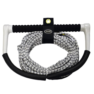 The Amazing Quality RAVE Fuse Handle w PolyBond DE Line Ski Wakeboard Rope 75' by