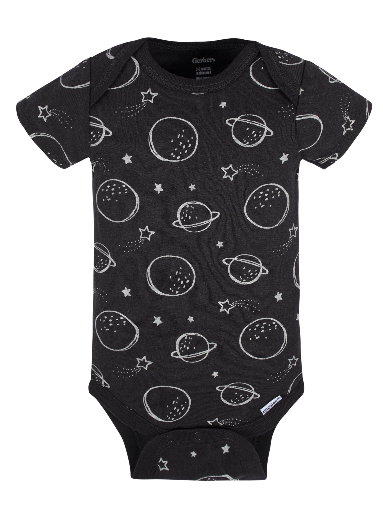 Gerber Baby Boy Short Sleeves Onesies Bodysuits, 8-Pack, Sizes Newborn-12M