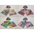 thumbnail image 2 of Batik Tie Dye Cloth Napkins by Penny's Needful Things (Set of 4) (Pink Purple Brown Floral), 2 of 2