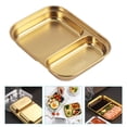 thumbnail image 4 of Miangastore Steel Food Tray Golden 1Pack 6.9In X 5.3In, 4 of 8