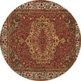 thumbnail image 1 of Ahgly Company Indoor Round Persian Brown Traditional Area Rugs, 5' Round, 1 of 4