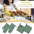 thumbnail image 5 of Naloa Autumn Maple Leaves 1 Oven Mitts and Pot Holders 4 pcs Set, Cooking Baking Grilling Kitchen Oven Glove for Cooking, 5 of 6