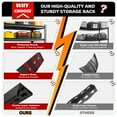 thumbnail image 5 of REIBII 72" H Garage Shelving Heavy Duty 3000 LBS 5 Tier Storage Shelves Adjustable Shelving Unit and Storage for Garage,Basement,36" W x 16" D x 72" H, 2 Packs, 5 of 8