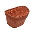 thumbnail image 4 of Cesta para bicicleta con tapa, fácil de instalar, cesta para manillar, portabicicletas para bicicletas de montaña y carretera, , comestibles y Rojo marrón, 4 of 8