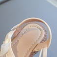 thumbnail image 4 of Duqingm Girls Summer Sandals Toddler Girls Sandals Soft Rubber Princess Flat Shoes Summer Flower Girl Shoes White,12, 4 of 7