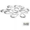 Canopy Metal Power Glide Shower Hooks 12pc Set, Stainless steel, Easy install