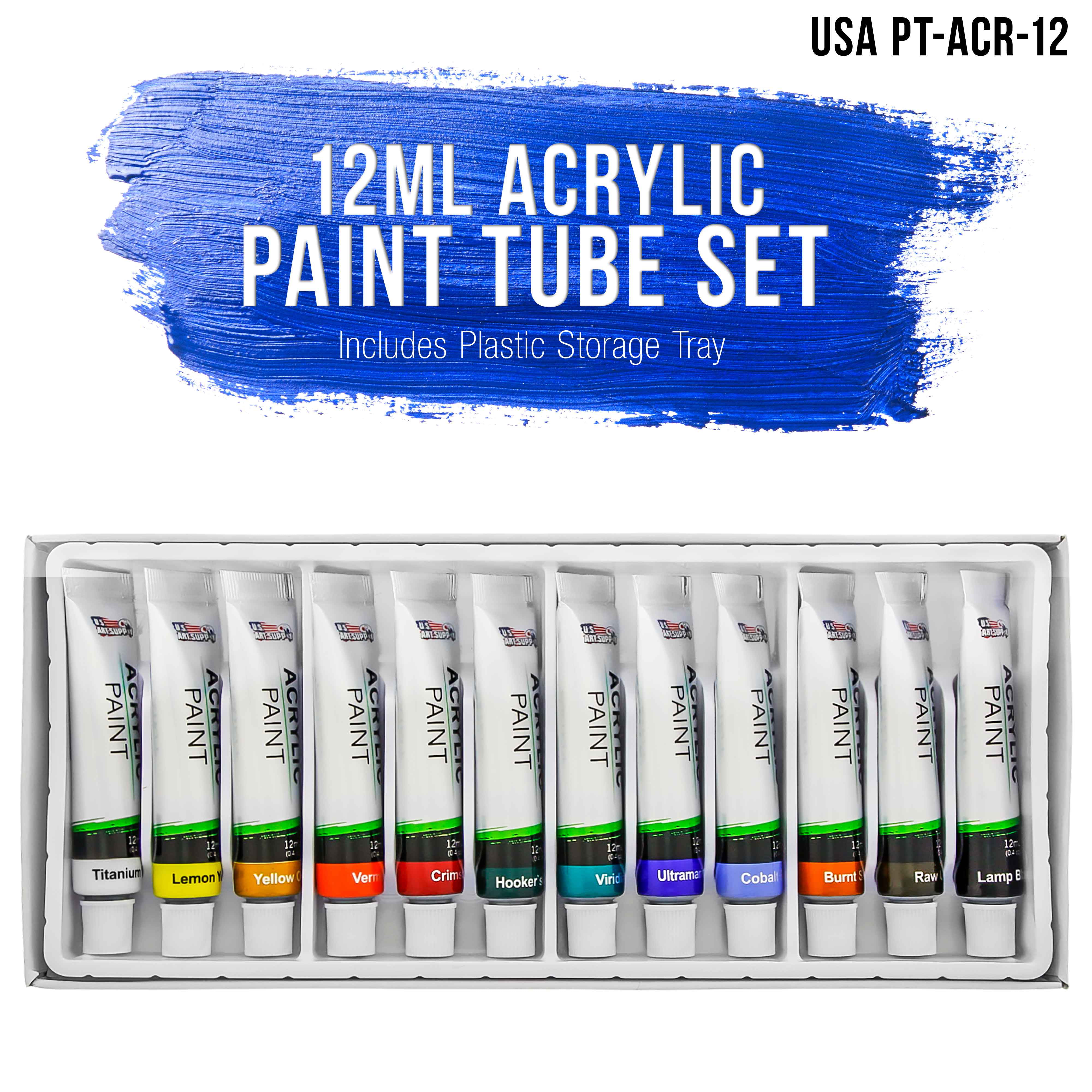 Acrílico Paint Set 10 Pieces / 10- 22 ML Acrylic Fluorescent Paint Tubes