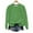 325-Green, variant on Ounisa Women's Long Sleeve Stylish Pullover Sweatshirt Casual Shiny Print Round Neck Top Everyday Wear Thin Hoodless Sweatshirt