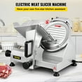 thumbnail image 2 of VEVOR Meat Slicer, 200 W Electric Deli Food Slicer, 350-400 rpm Commercial Meat Slicer with 8'' Chromium-plated Steel Blade, 0-12 mm Adjustable Thickness Food Slicer Machined, 2 of 9