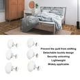 thumbnail image 3 of 16pcs Duvet Cover Fasteners Flower Shaped Anti Slip Pins Grippers, Lightweight Clips, Decorative Design, Easy Customization, Versatile Application,  Unlock, 3 of 8