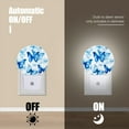 thumbnail image 4 of Night Light Plug into Wall,Dusk to Dawn Sensor Auto-On/Off for Bathroom, Hallway,Kids Room-Blue Butterflies Flying In The White Space, 4 of 4