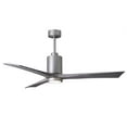 thumbnail image 5 of Patricia-3 three-blade ceiling fan in Polished Chrome finish with 60” solid barn wood tone blades and dimmable LED light kit&nbsp;, 5 of 7