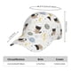 thumbnail image 2 of Fotbe Cute Cat Gorro Clásico de Béisbol, Gorra Ajustable con Broche Snapback, Gorro de Exterior de Algodón Suave, 2 of 6