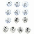 thumbnail image 5 of 12inch Crown Number Confetti Latex Balloons 16 18 21 30 35 40 45 50 55 60 65 70 75 80 Anniversary Birthday Party Decorations, 5 of 9