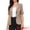 Camel, variant on Women's Short Sleever Notched Lapel Button Down Blazer Jacket S Pink