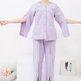 thumbnail image 6 of BloomJoy Scrubs for Women Bedridden Patient Clothing Zipper Design Patient Clothing Suitable For Postoperative Care Fracture Paralysis Bedridden Care Comfortable Cloth( Top), 6 of 7
