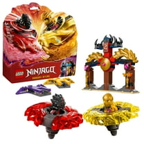 LEGO NINJAGO Dragon Spinjitzu Battle Pack - Spinning Blade Building Toy for Kids, Boys and Girls, Ages 6  - with 2 Minifigures - Gift Idea for Birthdays - 71826