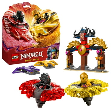 LEGO NINJAGO Dragon Spinjitzu Battle Pack - Spinning Blade Building Toy for Kids, Boys and Girls, Ages 6  - with 2 Minifigures - Gift Idea for Birthdays - 71826
