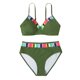 thumbnail image 2 of Trajes de baño tankini para mujer Conjuntos de bikini sin espalda con tirantes de moda degradados para mujer Traje de baño de dos piezas para mujer, 2 of 4